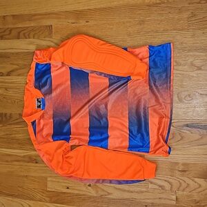Adult small goalie jersey with arm pads